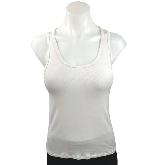 Aritzia Sunday Best Women's White Sleeveless Scoop Neck Camisole Tank Top Size M - Picture 1 of 4
